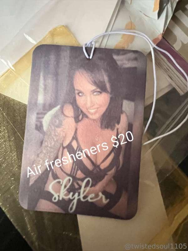 Grab an air freshner before they are gone!! ($25 with shippi..