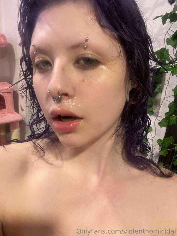 real cum all over my face, been busy getting fucked 💦