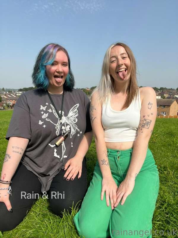 Hanging with @princessrhix today, casually making porn 🥰