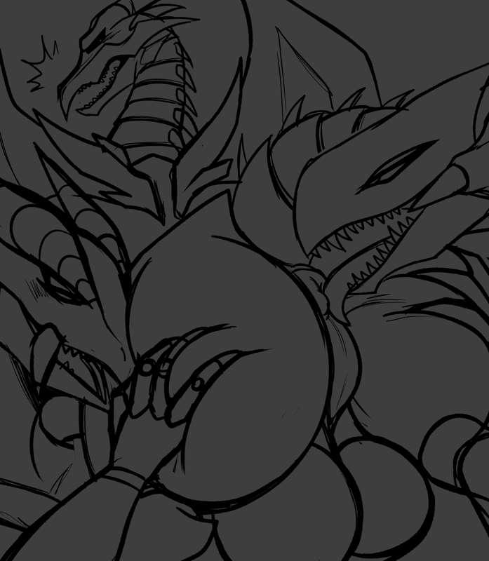 Red Eyes Black Dragon (and friends) sketch