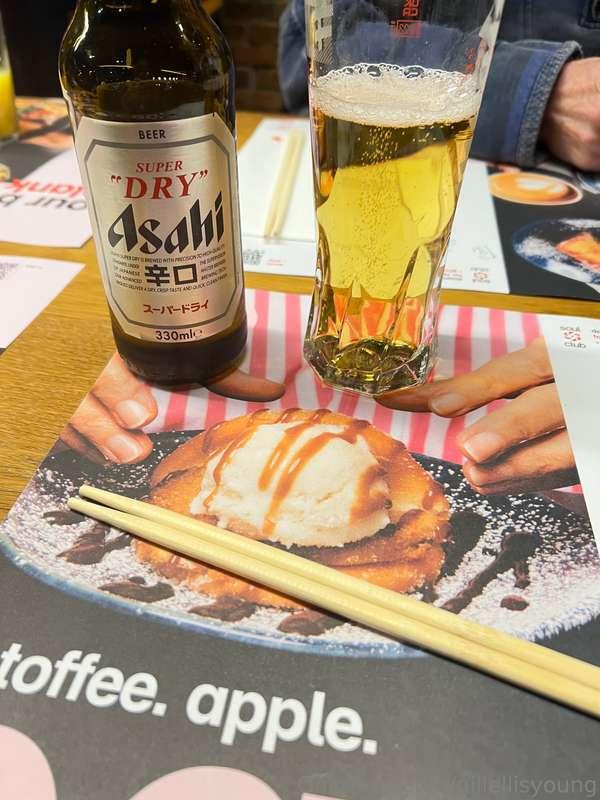 Steve and me have been out tonight for food and drinks and t..