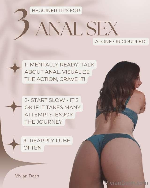 🍑 Anal tip of the day! 🍑I received many questions about how ..
