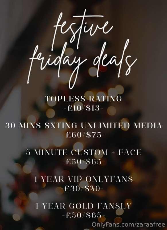 it’s festive friday and we’ve got some deals on! ratings & c..
