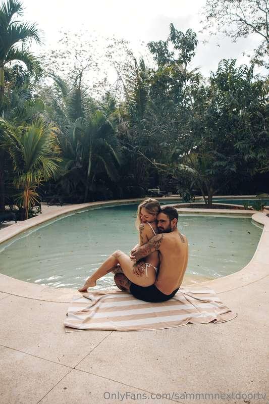 Our hearts intertwined like two swimmers in sync 💙
