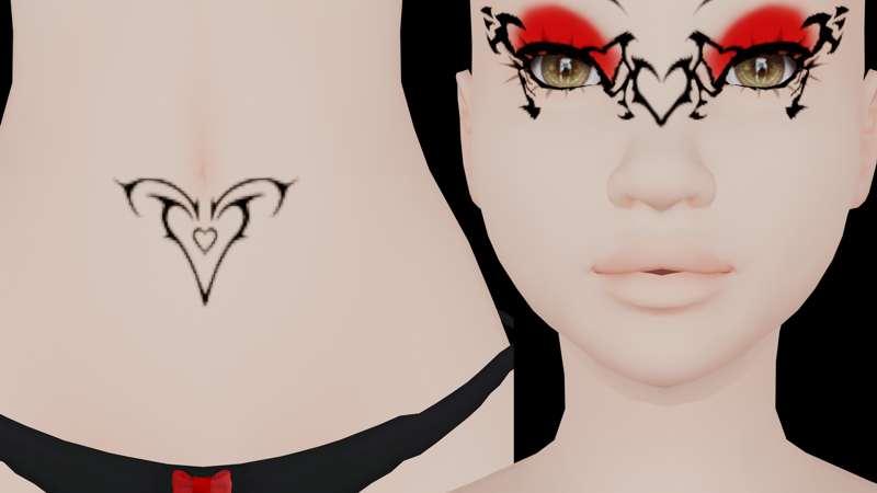 Devilish Makeup & Tattoo Set