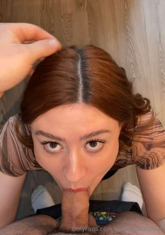 I promise to be a good girl and keep eye contact with you wh..