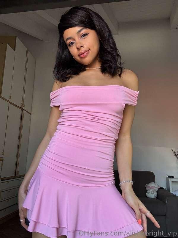 The delicate dress, like a soft cloud, wraps around the body..