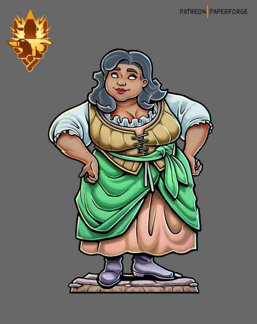 Townswoman color preview!