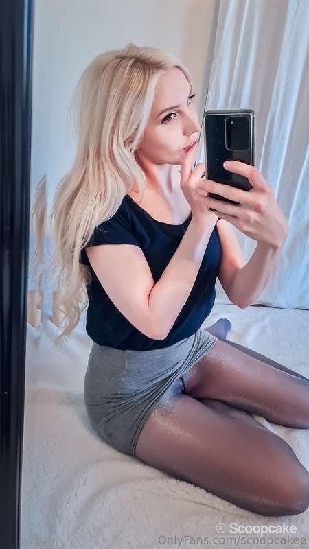 On my VIP Page i show you what i wear under that skirt.. Joi..