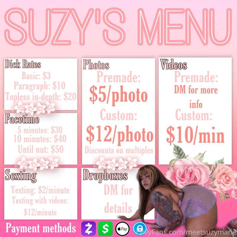 Have you seen my menu yet?