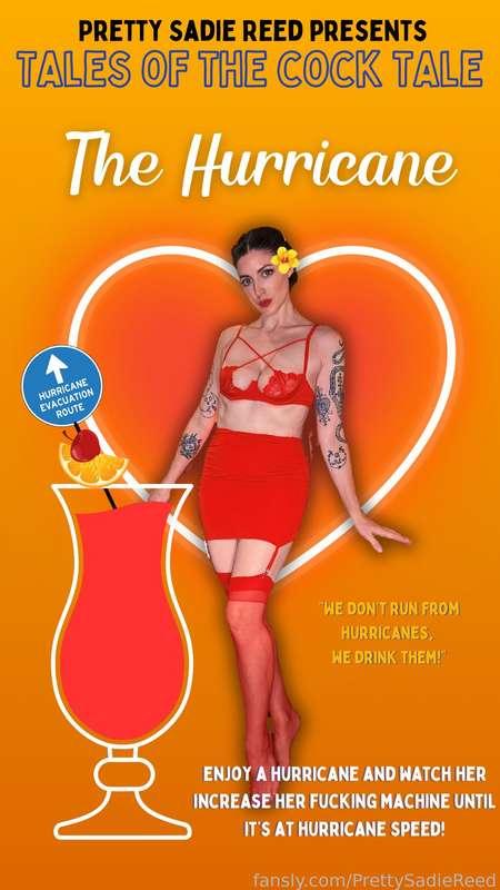 Welcome to my first installment of my series, Tales of the Cock Tale! 

I'll be telling you about some of the historic cocktails originating from down here in New Orleans, and a fun sex story (and video!) to accompany it. 

🌀 The Hurricane 🌀
A rum-based drink with a heavy pour of passionfruit juice, it originated with Pat O'Brien's bar which originated as a speakeasy and the password to enter was "storms' brewin'!"

Into the 1940s, rum was far easier to obtain in New Orleans than whiskey, so O'Brien poured the cheap rum into hurricane-shaped glasses, loaded it with sweet sugary juice giving it the signature red color, and gave it away to sailors in the French Quarter. 

🌀 Don't miss class tomorrow - I'm covering the accompanying sex story, and a teaser from turning up my fucking machine to (what felt like) hurricane-level speeds. 🌀

#fyp #pinup #milf #lingerie #fuckingmachine #dildo #riding #solo #masturbation #hotwife