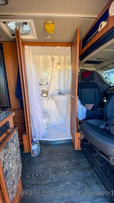 Van bathroom’s a little tight… but I bet I can fit some drip..