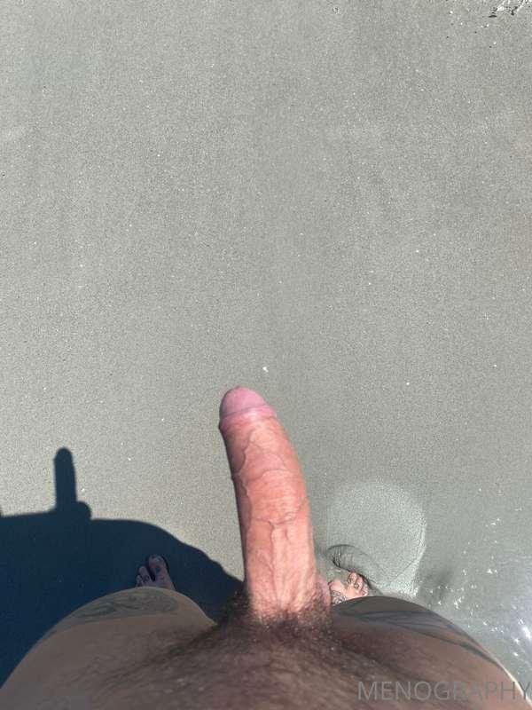 You see me on the beach like this... you getting on your kne..