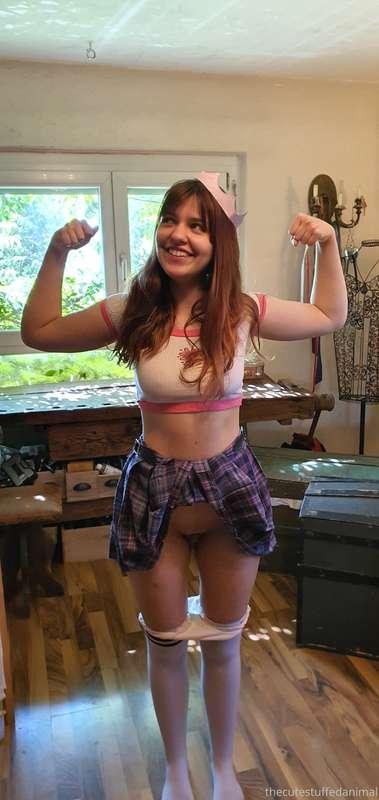 Da will man sich ganz brav an seinen morgen Sport machen und..