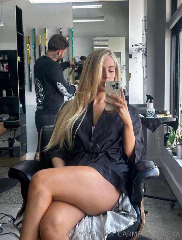 you like the hair baby? blondes do it best 💋 