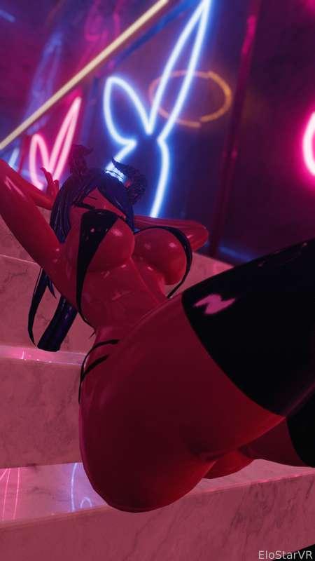 🐇Playboy Succubus shoot🐇
Imagine If playboy had a VR Edition it would look something like this^^  
Elo Looking hot posing like a playboy model, hope you enjoy💜

Unfortunately i did not have time to edit video this weekend but will have something spicy!
for you soon 😘  
