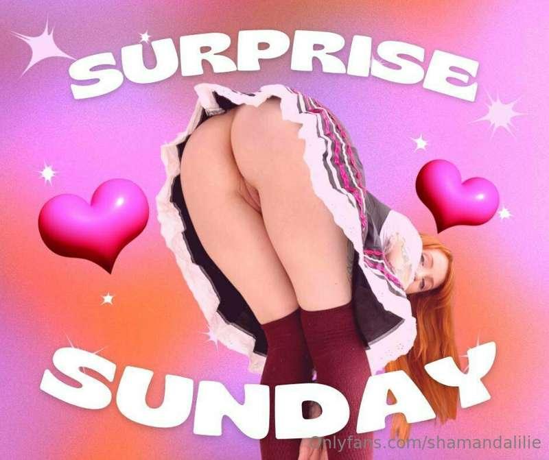 ## 🎁 ***𝐒𝐔𝐑𝐏𝐑𝐈𝐒𝐄 𝐒𝐔𝐍𝐃𝐀𝐘*** 🎁
## Spoil me and I'll spoil you ..