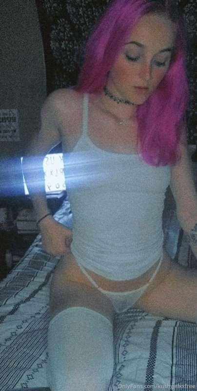 Entire white thong collection
