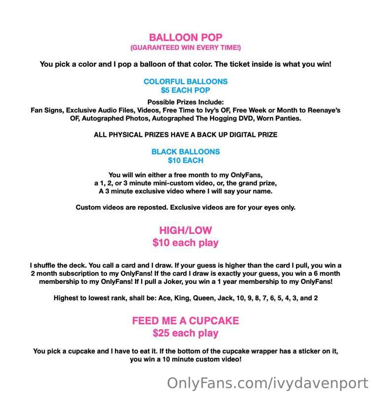 Here are all of the different games that will be available t..