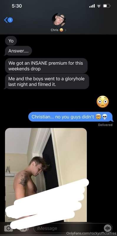 Ended up at a legit gloryhole with the boys! Go peep that sh..