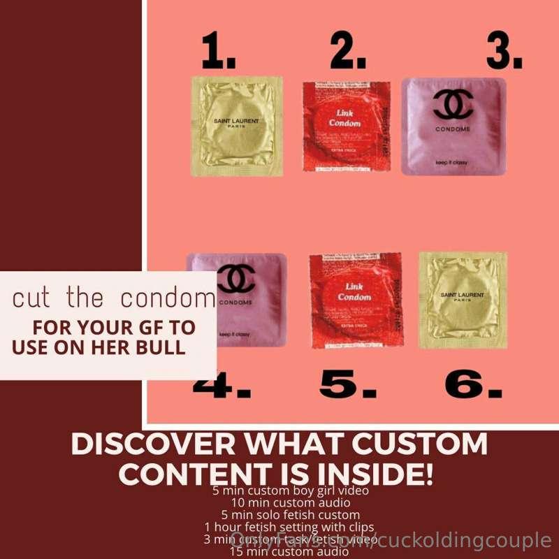 👌Cum cut your gfs condom wrapper open so she can use it on h..