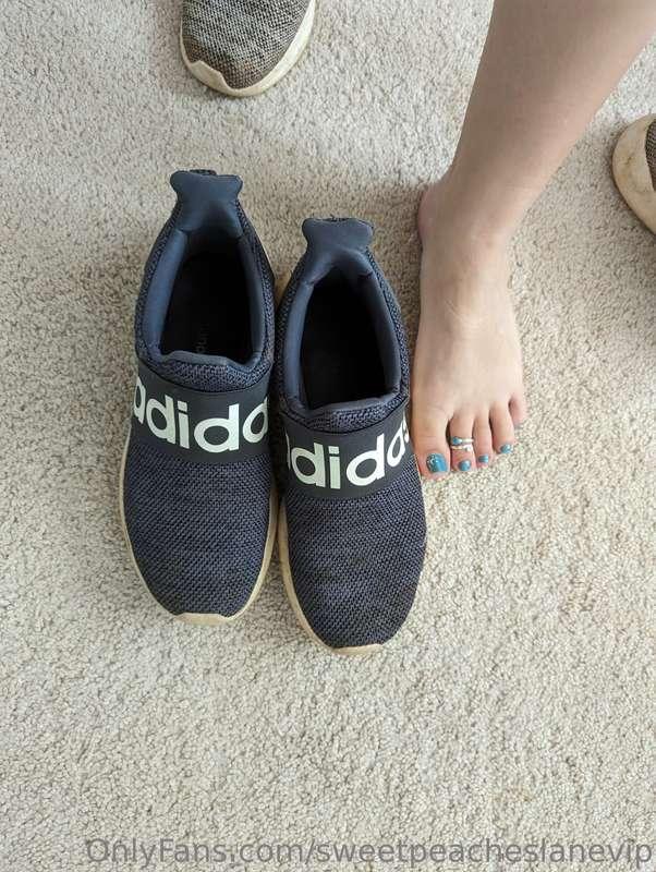 These vinegar scented Adidas could be yours! Just DM me or t..