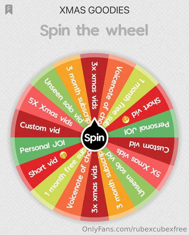 ***XMAS SPIN THE WHEEL 🎄***

**EVERY SPIN IS A WIN!!** 🏆

Ea..