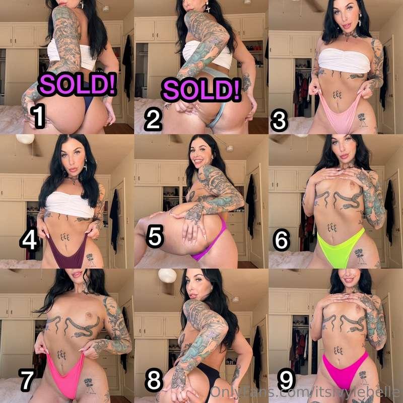 ### ***PANTIES FOR SALE!!!*** 💘🛍️ I have new panties for gra..