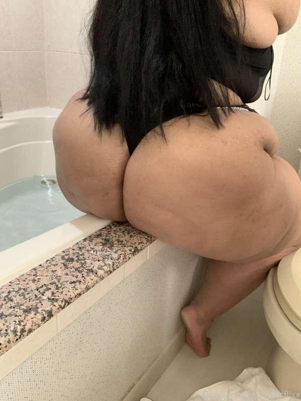 Just to show you big my butt would look sitting on your lap ..