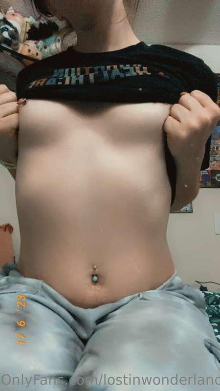 Can we take a moment and just admire my tits? Though they wo..