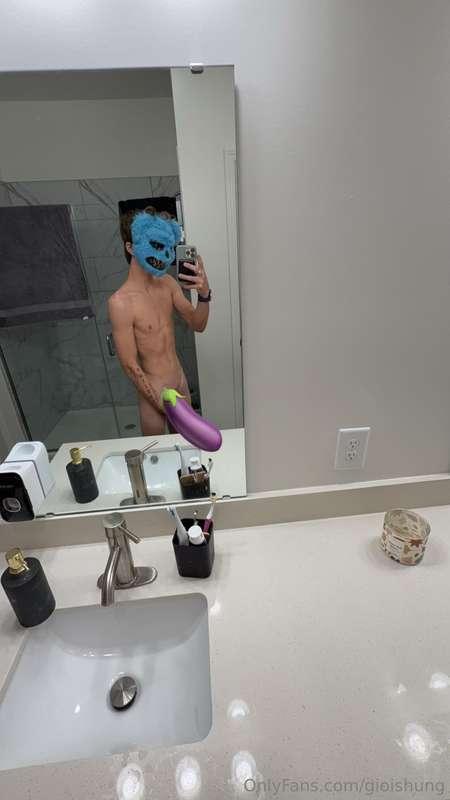 Just a monster stroking his monster cock! The uncensored pic..
