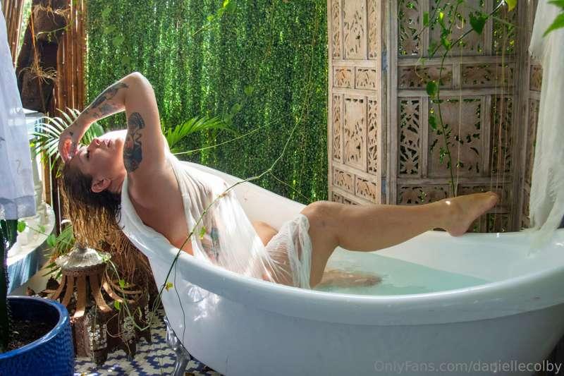 Getting ready for our mermaid burlesque show in Puerto Rico ..