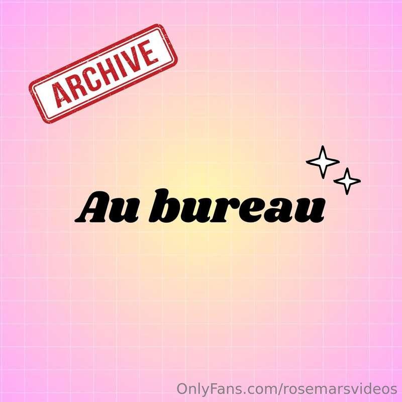 ✨Archive 2017✨Retour à l'époque où je travaillais dans un bu..