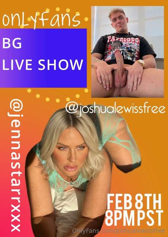 B/G livestream with @jennathestarr TOMORROW on this account!..