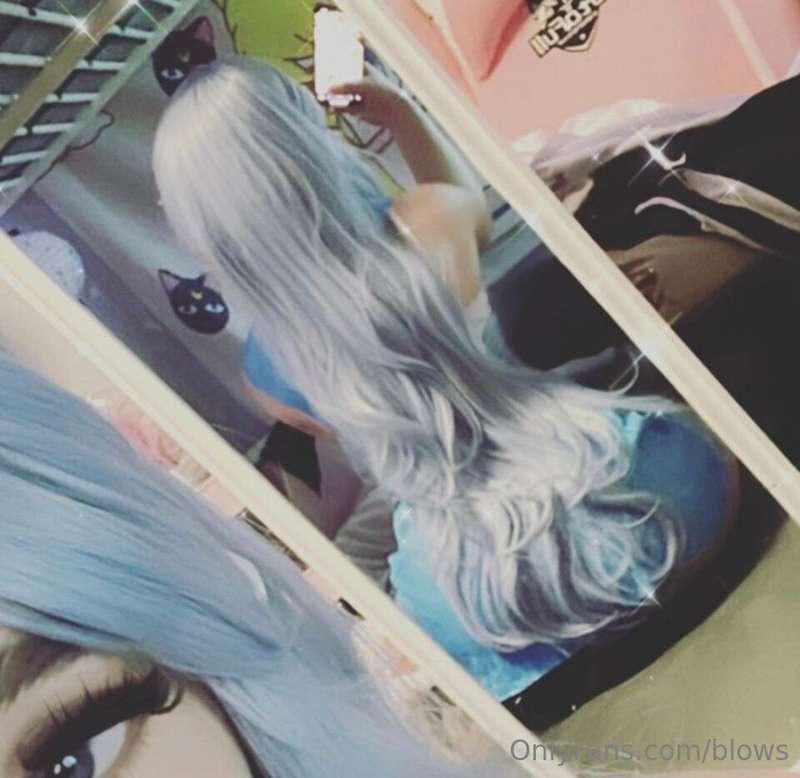long hair rei cosplay