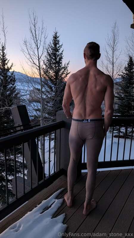 Yes it was chilly out, but it felt good after a long day of ..