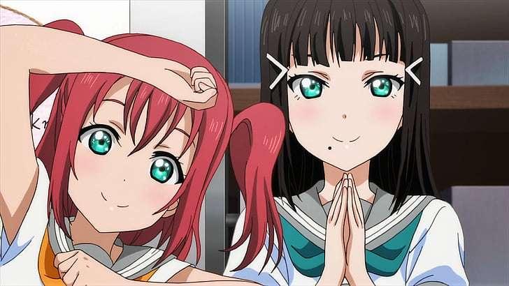 dia and ruby goin' down on anon