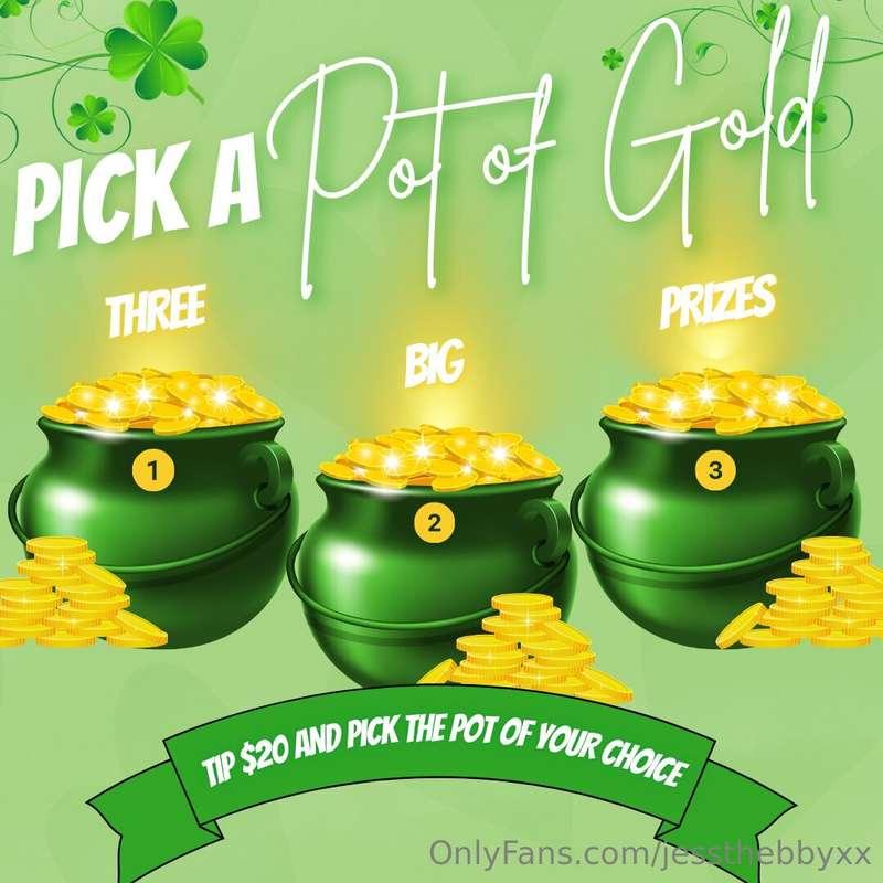 TIP $20 and choose your Pot of Gold 💛 You never know what su..