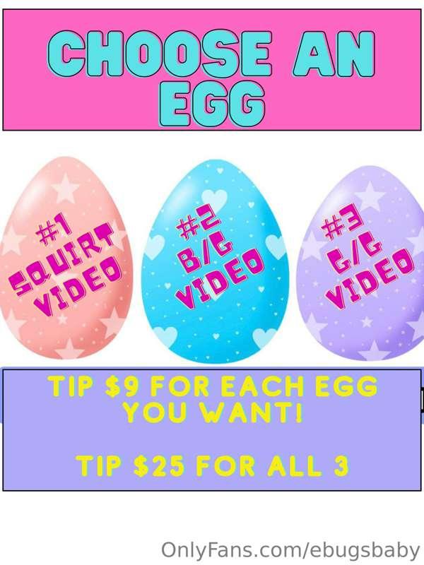 Let's do fun games ***ALL week!*** 🐣🐰
Choose an egg & I'll s..