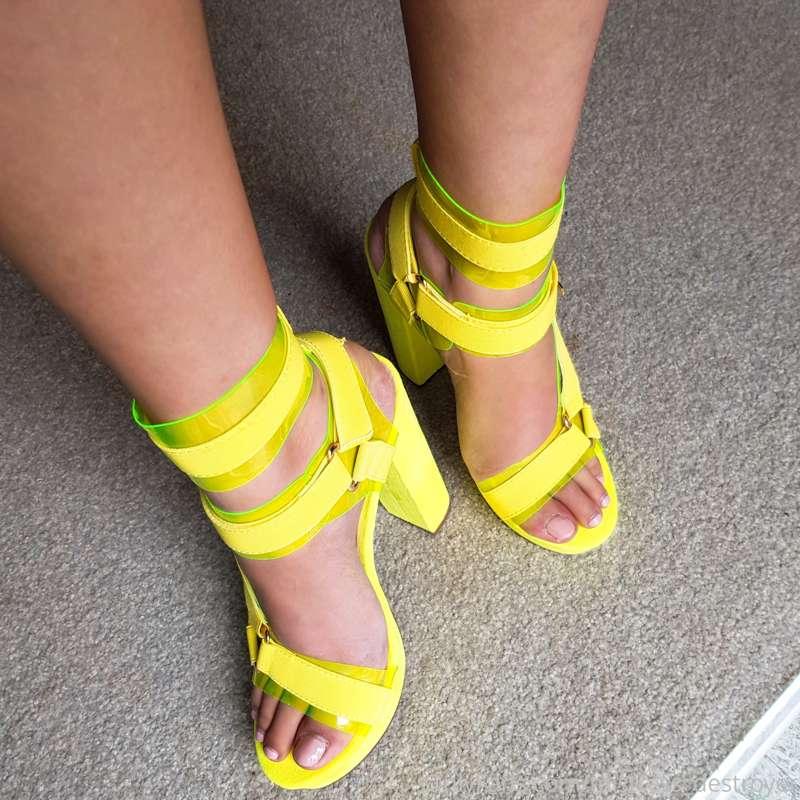 Do you like my neon heels?