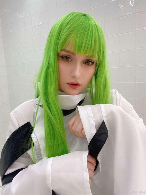 Hello!  Today I want to show you a perky C.C.  from anime co..