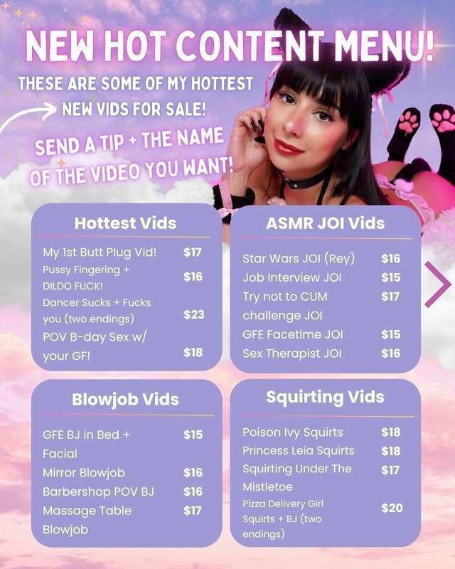 🔥 NEW NSFW VIDEOS FOR SALE!! 🔥Here are some of my newest HOT..