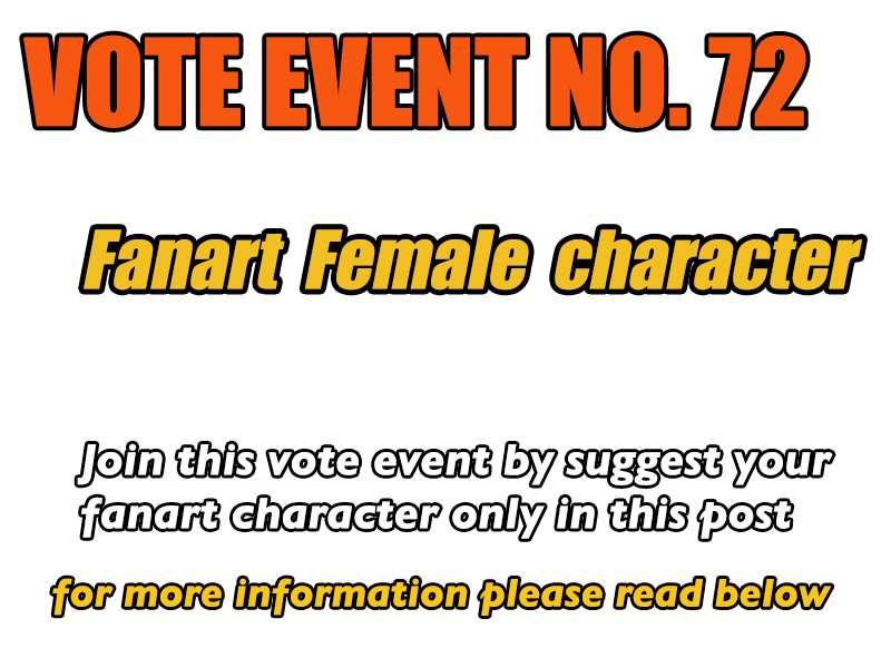 Vote 72 : Fanart female character