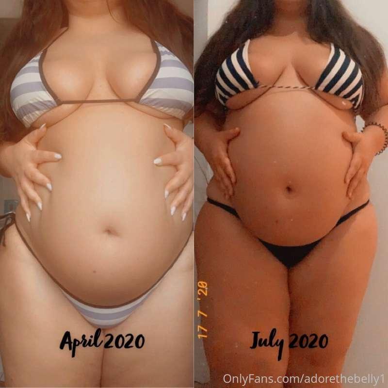 A few comparison pics and belly play at the end! Can you see..