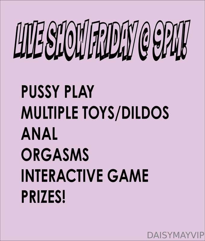 LIVE SHOW FRIDAY @ 9PM! DONT MISS IT!