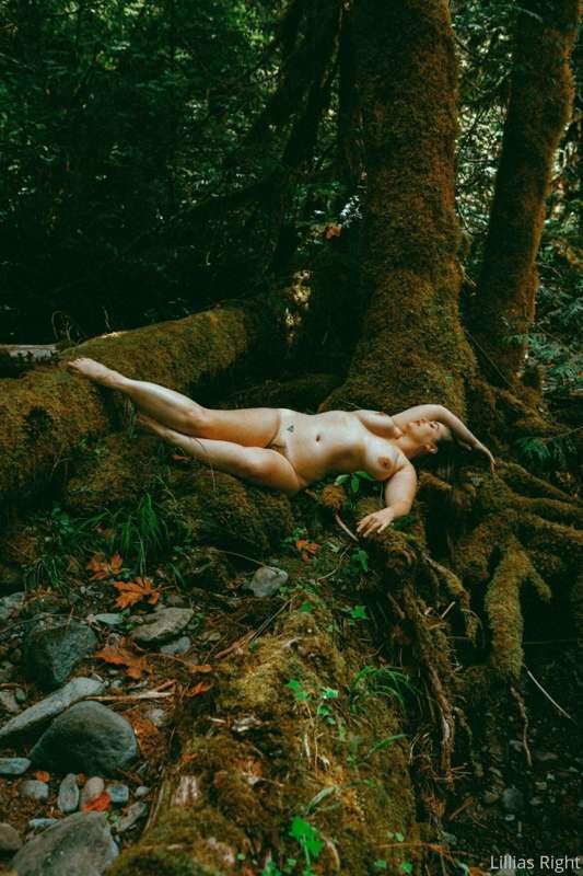I’m a tree. Making love to the forest. Photo by @godsavecaro..