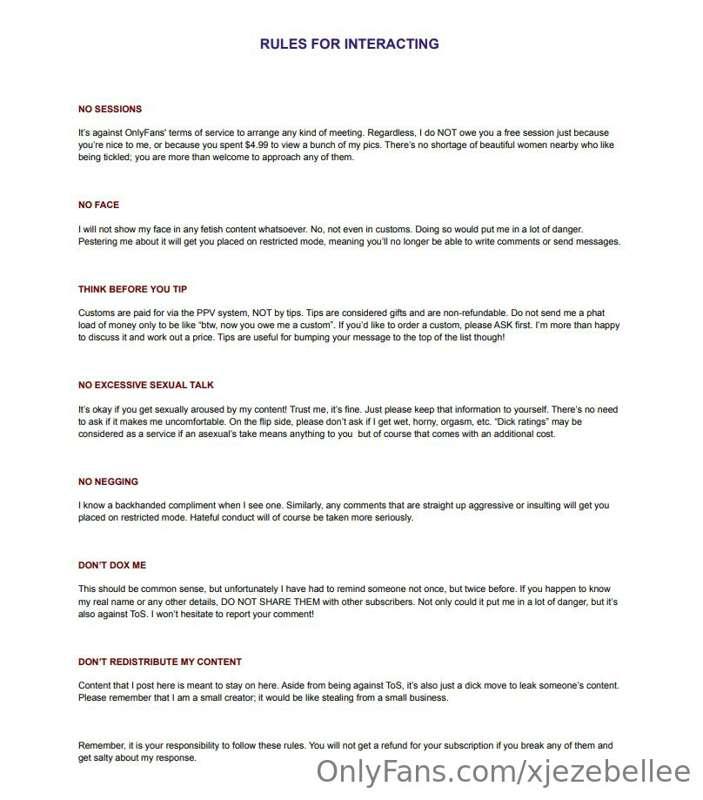 Hey, everyone! Here are those new rules for interacting that..