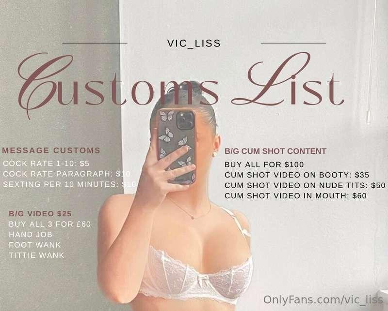 Updated customs list with new bundles🔥