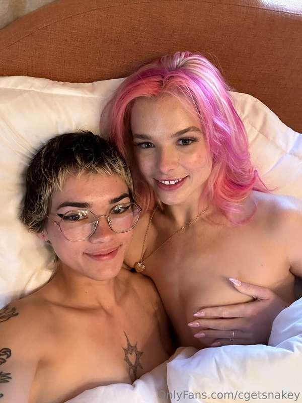 Won't you snuggle up with us baby? ;) We're in the bed waiti..