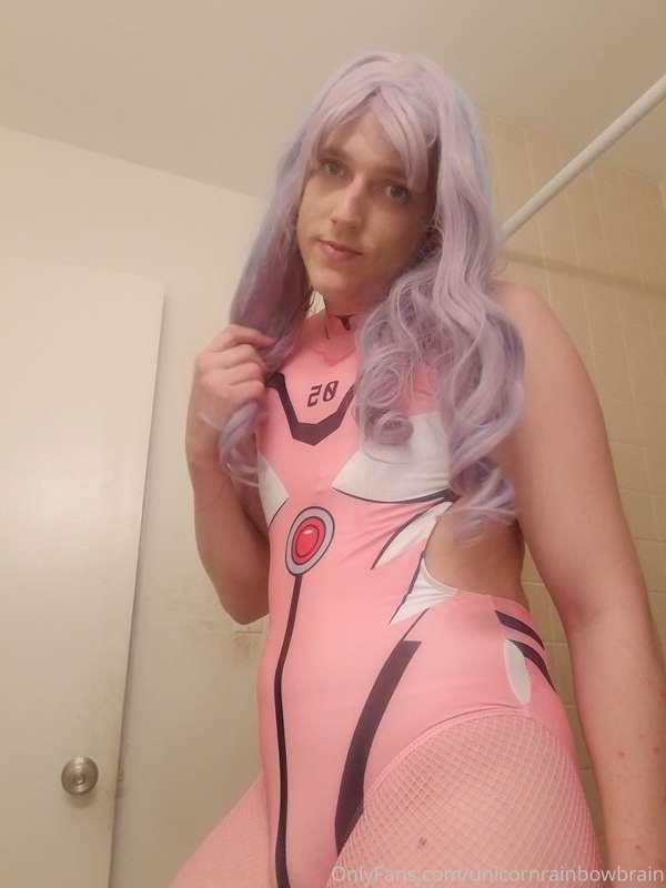A few cute photos in my sexy Neon Genesis Evangellion bathin..
